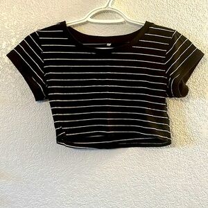 Striped crop top